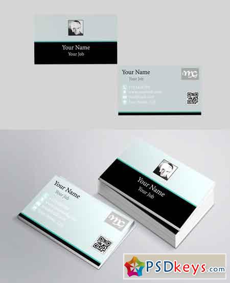 Flat2 Business Card Template 609170