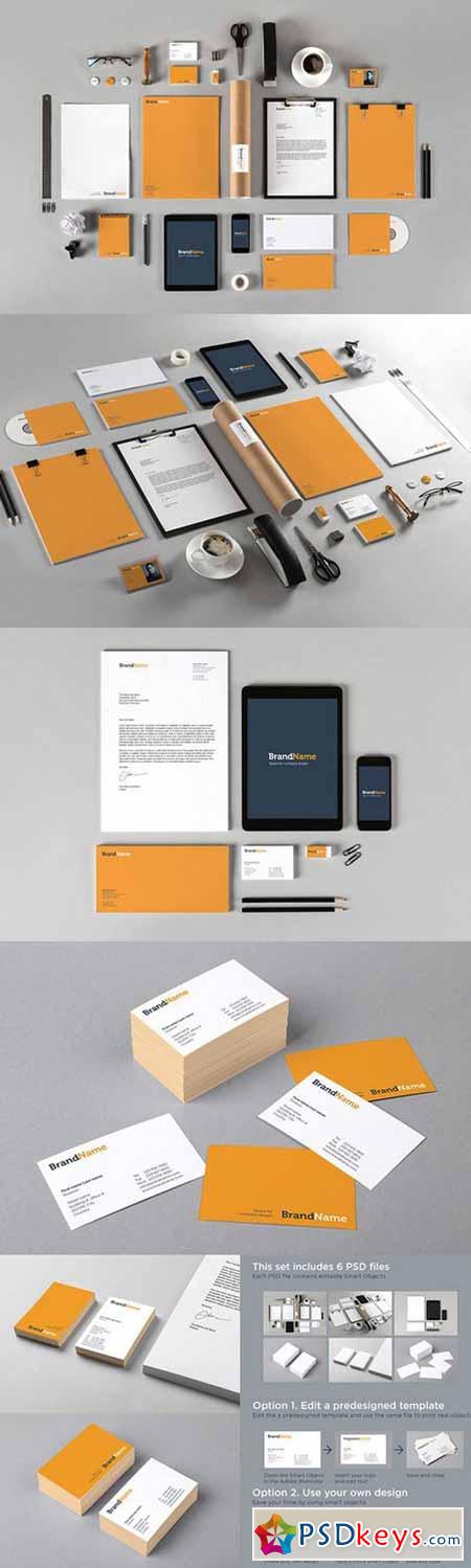 Download Branding identity MockUps + Template 626846 » Free Download Photoshop Vector Stock image Via ...