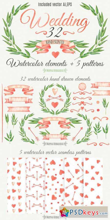 Wedding invitation elements 618662