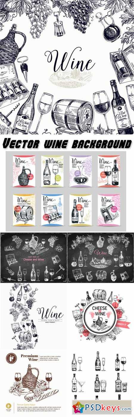 Vector wine background