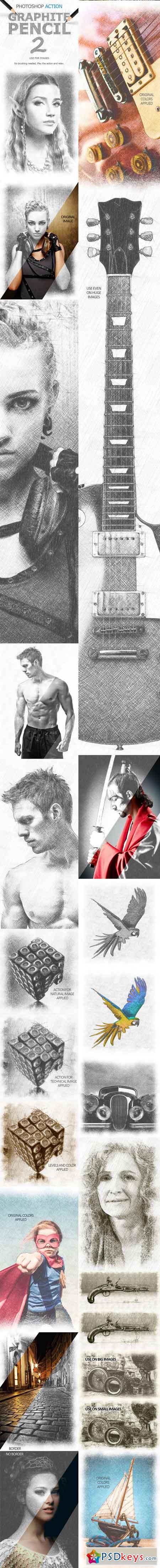 Graphite Pencil 2 Photoshop Action 15556185