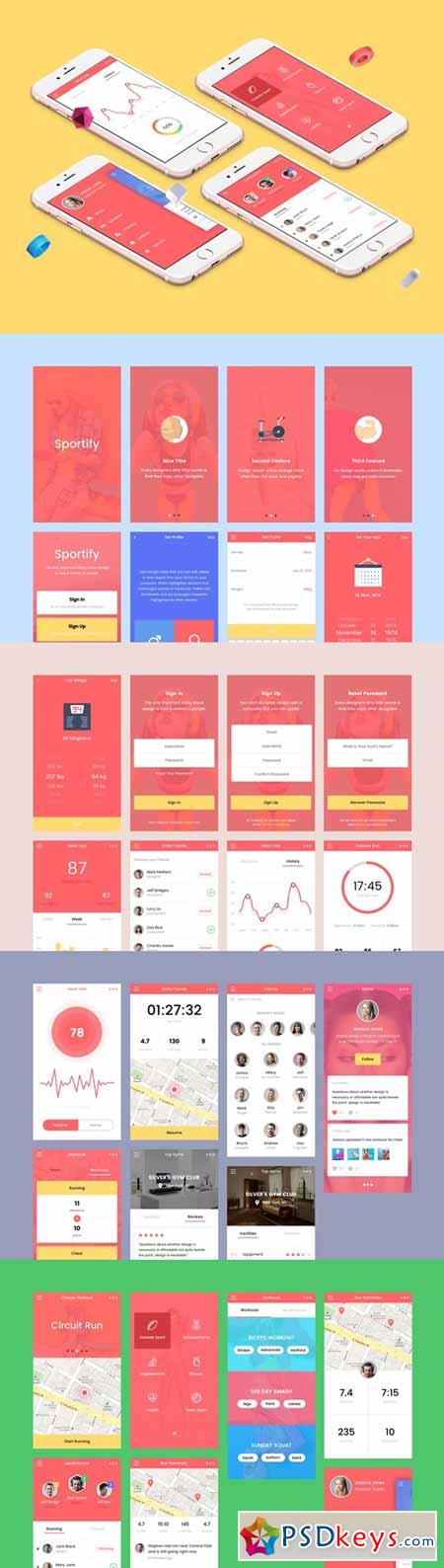 Sportify App UI Kit 630620