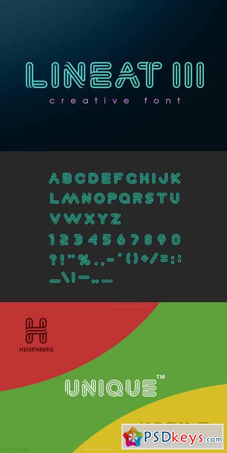 Lineat III font 632688