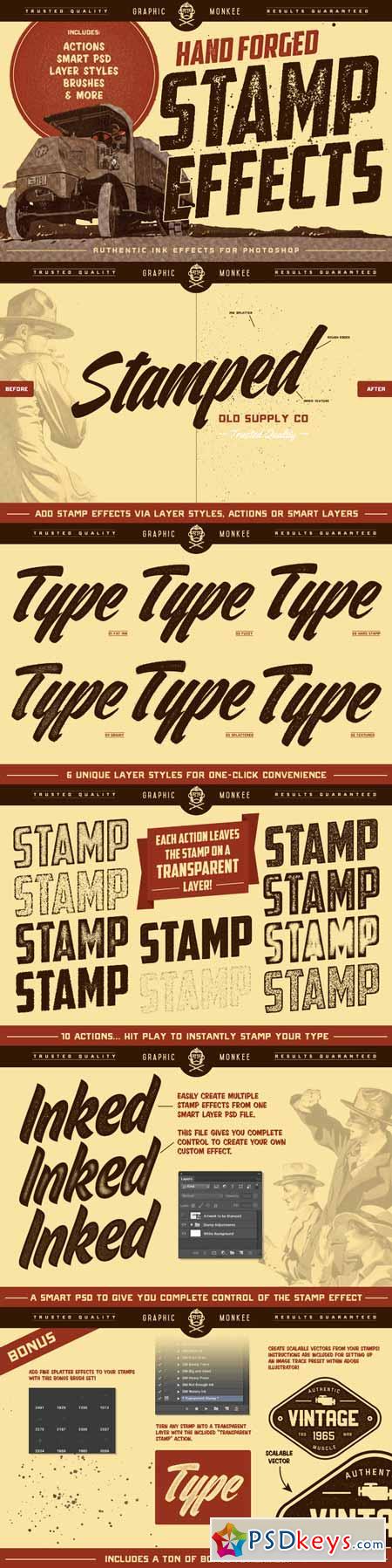Hand Forged Stamp Effects 631213
