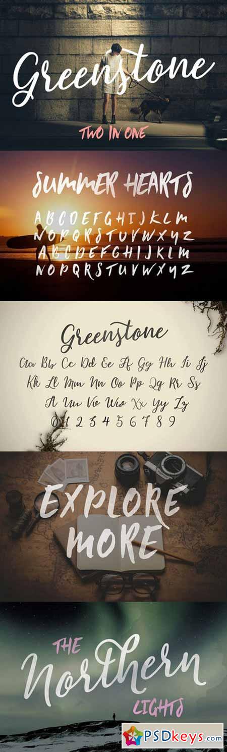 Greenstone Script + Summer Hearts 634184