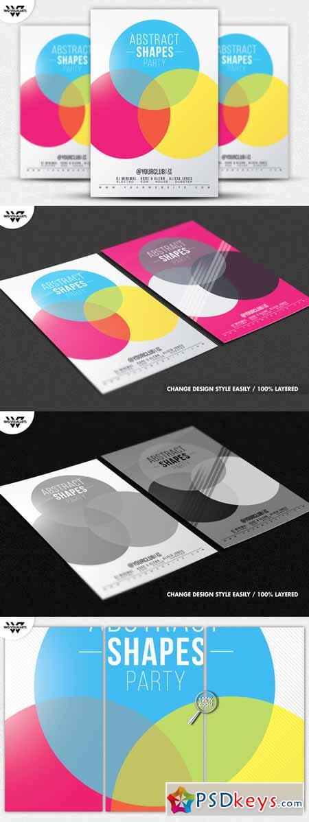 MINIMAL SHAPES Flyer Template 622371