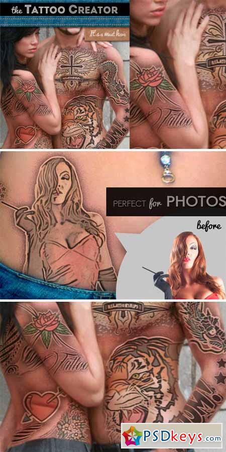 Tattoo Creator Photoshop Mockup 24200