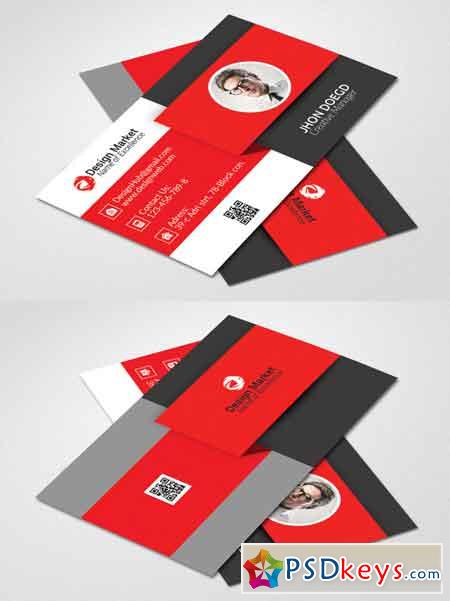 Vectored Business Card Template 626083