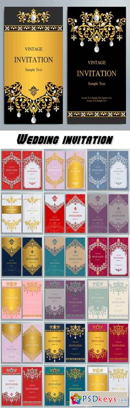 Wedding invitation or card with abstract background, islam, arabic, indian