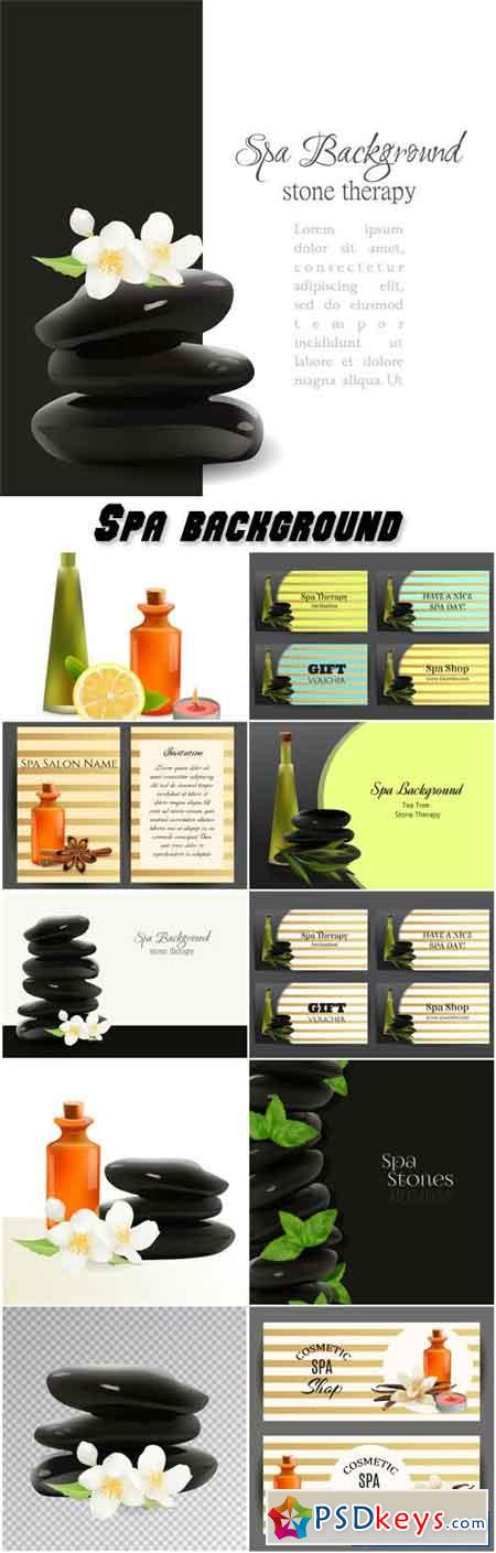 Spa background, aromatherapy, spa stones and aromatherapy oil