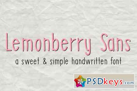 Lemonberry Sans- Handwritten Font 624301