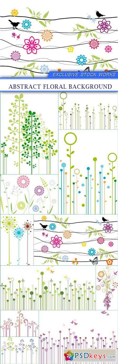 Abstract floral background 11x eps
