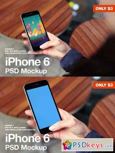 iPhone 6 PSD Mockup 647056
