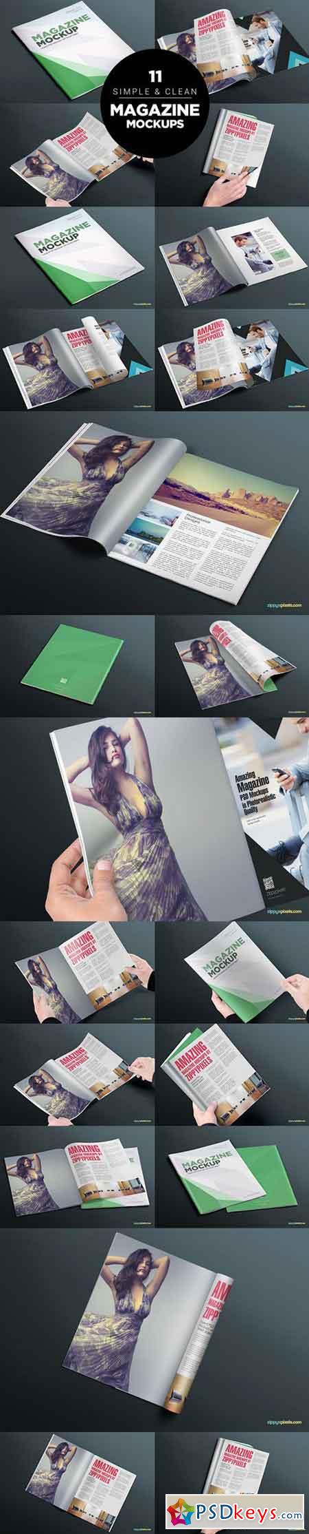 17 Softcover Magazine Mockups Vol. 4 561305