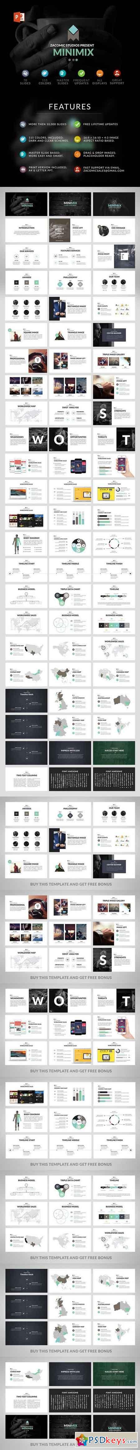 Minimix Powerpoint Template 635443