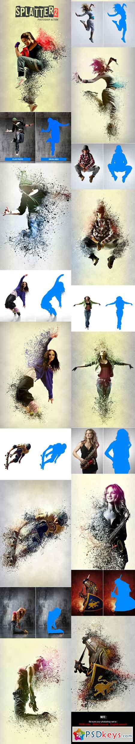 Splatter 2 - Photoshop Action 15713159