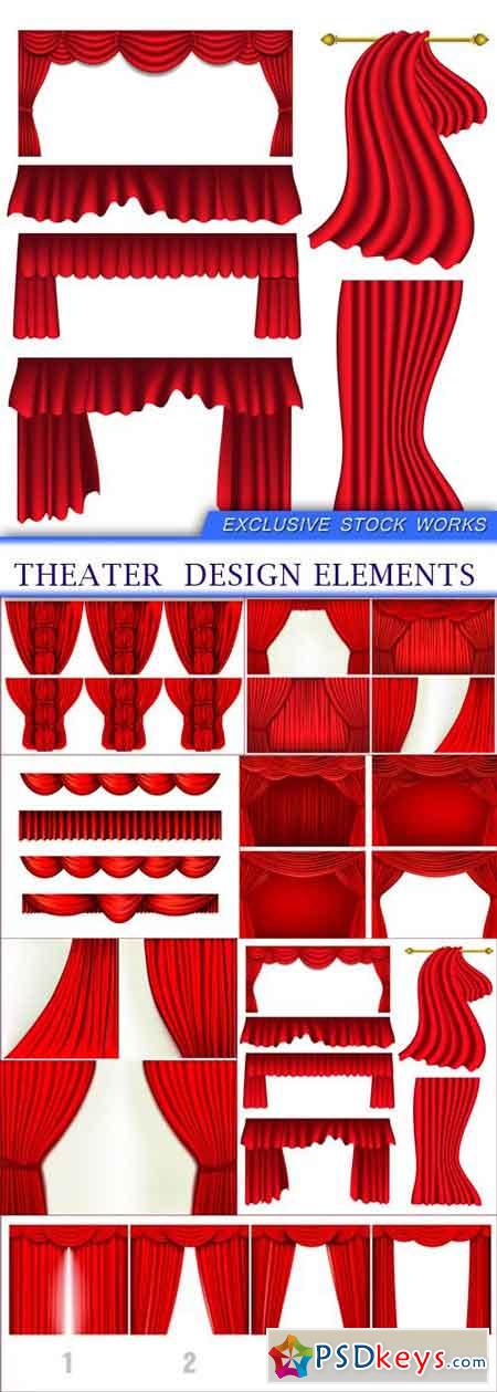 Theater design elements 7x EPS