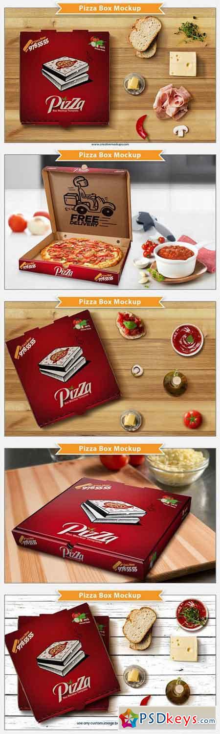 Pizza Box Mockup 654473