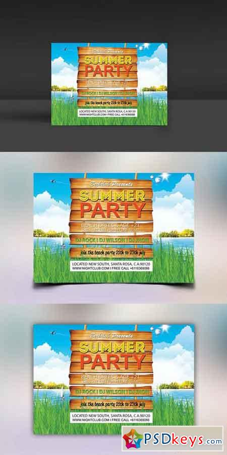 Summer Party Flyer Template 288565