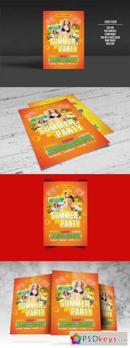 Summer Party Flyer 291180