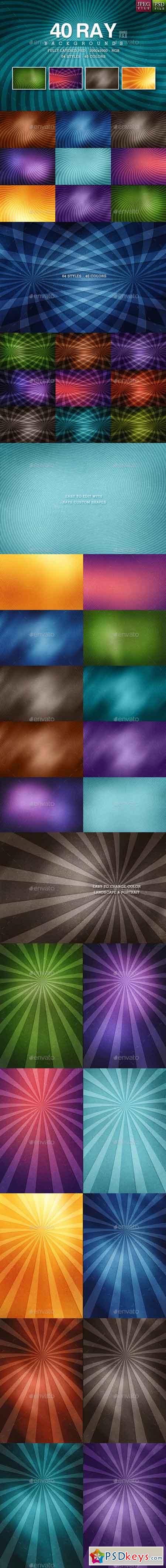 40 Ray Backgrounds - 04 Styles 12271414
