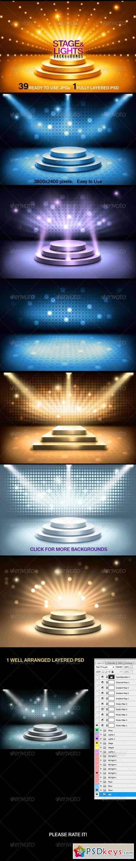 Stage and Lights Backgrounds 3582792