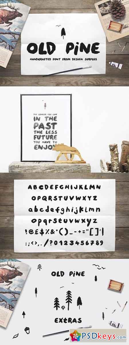 Old Pine Font + Extras 275432