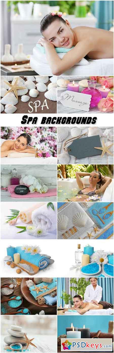 Spa backgrounds, women in the spa salon
