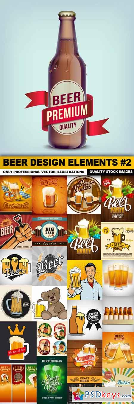 Beer Design Elements #2 - 25 Vector