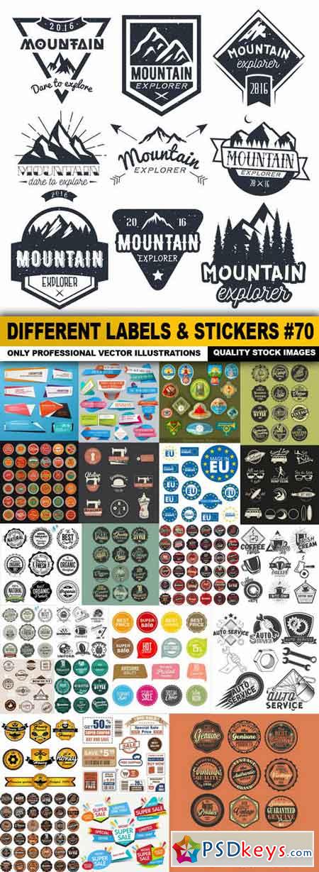 Different Labels & Stickers #70 - 25 Vector