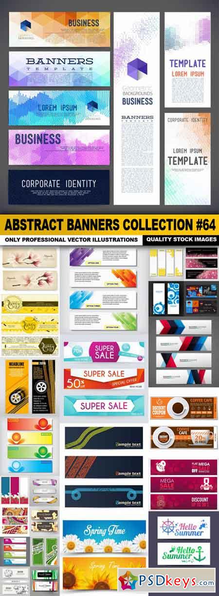 Abstract Banners Collection #64 - 25 Vectors