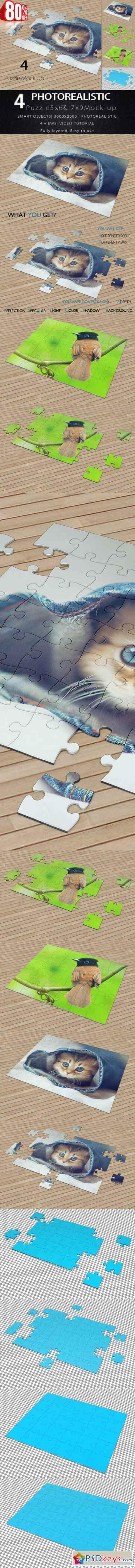 Download Puzzle Mock Up 651962 » Free Download Photoshop Vector ...