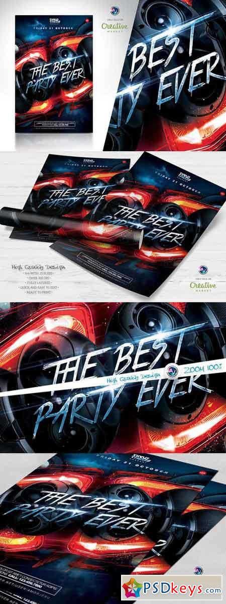 The Best Party Ever Flyer Template 650535