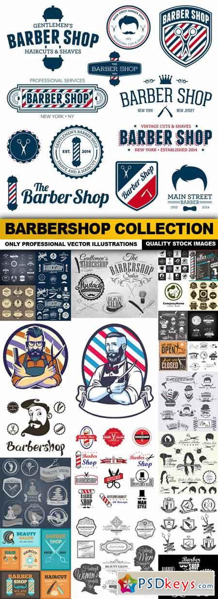 Barbershop Collection - 25 Vector