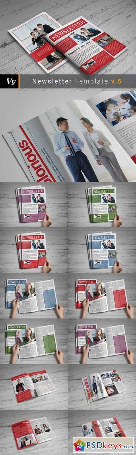 Corporate Newsletter Template 315818