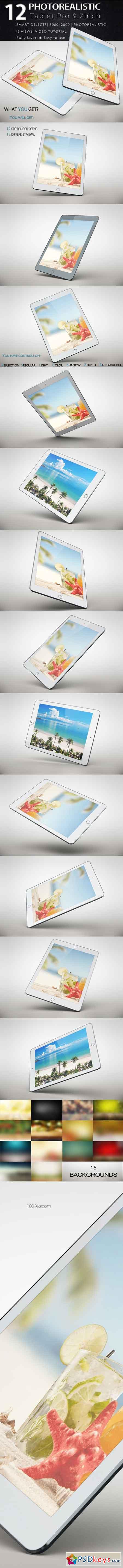 Bundle iPad Pro 9.7 Inch 2016 Mockup 627115