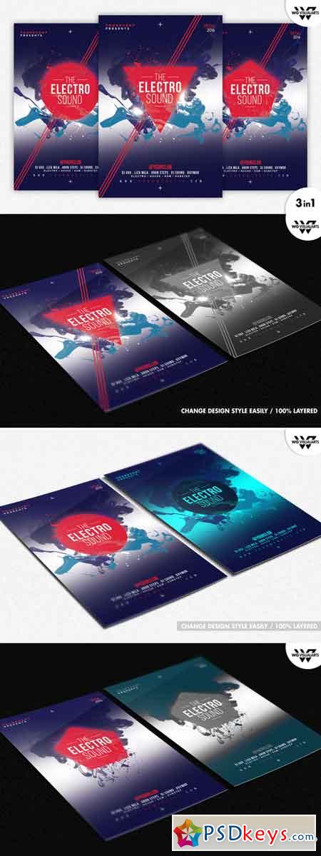 ELECTRO SOUND Flyer Template 606350