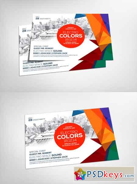 Electro Colors Club Flyer Template 631951