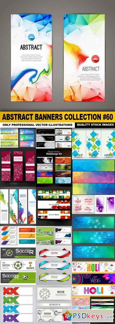 Abstract Banners Collection #60 - 25 Vectors