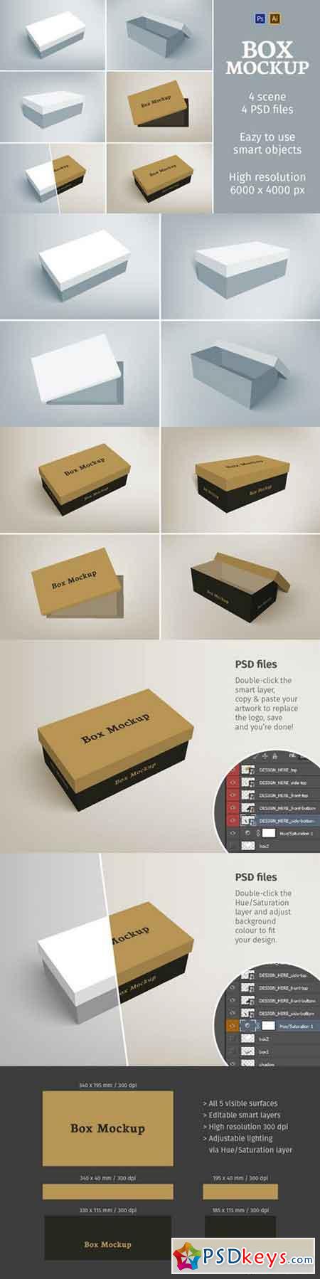 Shoes Packaging Box Mockup 658570