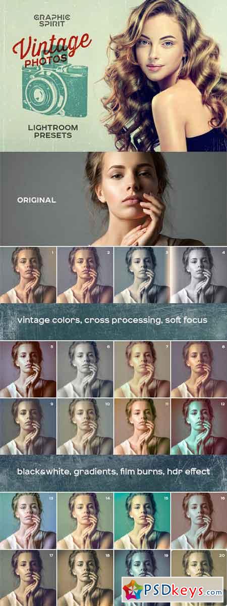 Vintage Photos Lightroom Presets Set 657041