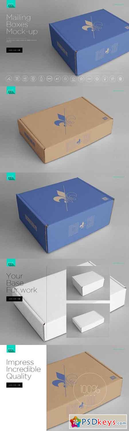 Download Mailing Box Mock-up 659545 » Free Download Photoshop ...