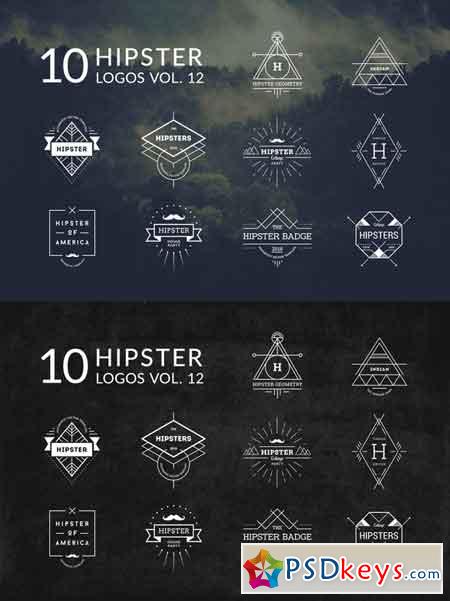 10 Hipster Logos Vol. 12 631728