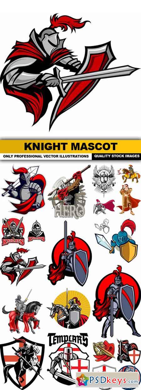 Knight Mascot - 20 Vector