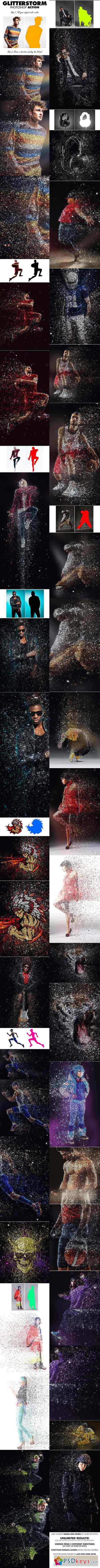 GlitterStorm Photoshop Action 15723406