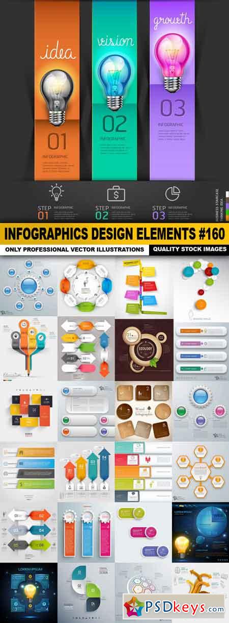 Infographics Design Elements #160 - 25 Vector
