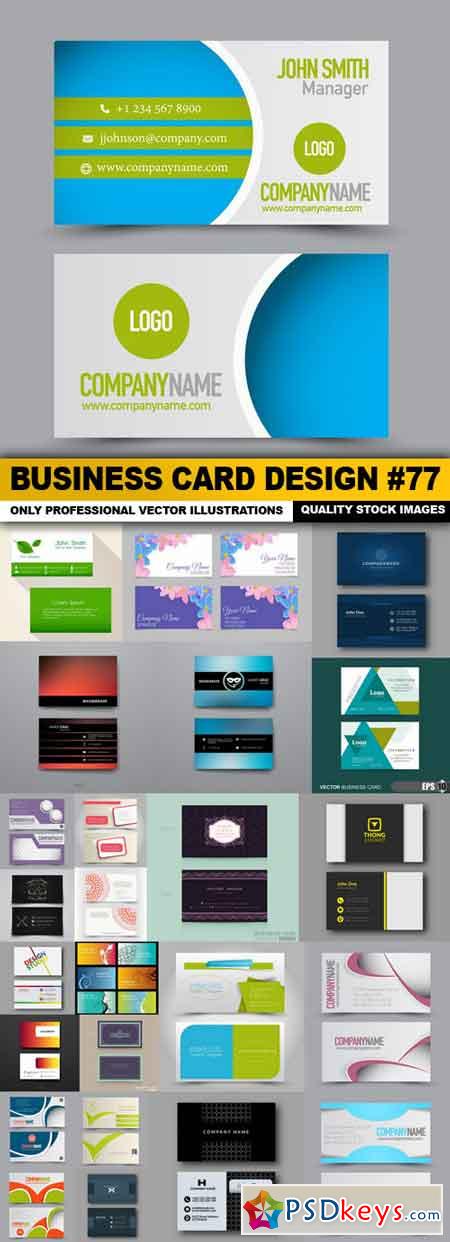 Business Card Design #77 - 25 Vector