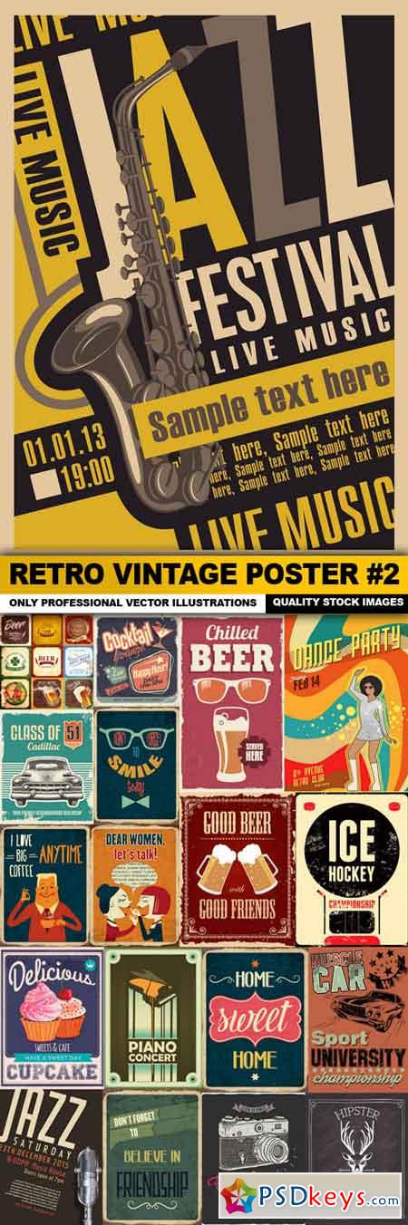 Retro Vintage Poster #2 - 20 Vector