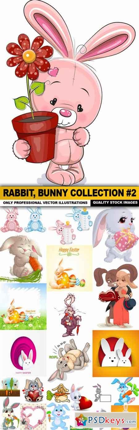 Rabbit, Bunny Collection #2 - 25 Vector