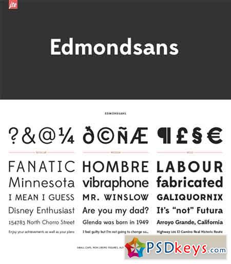 Edmondsans Font Family $75